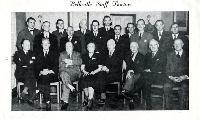 Doctors from Belleville General Hospital circa 1950